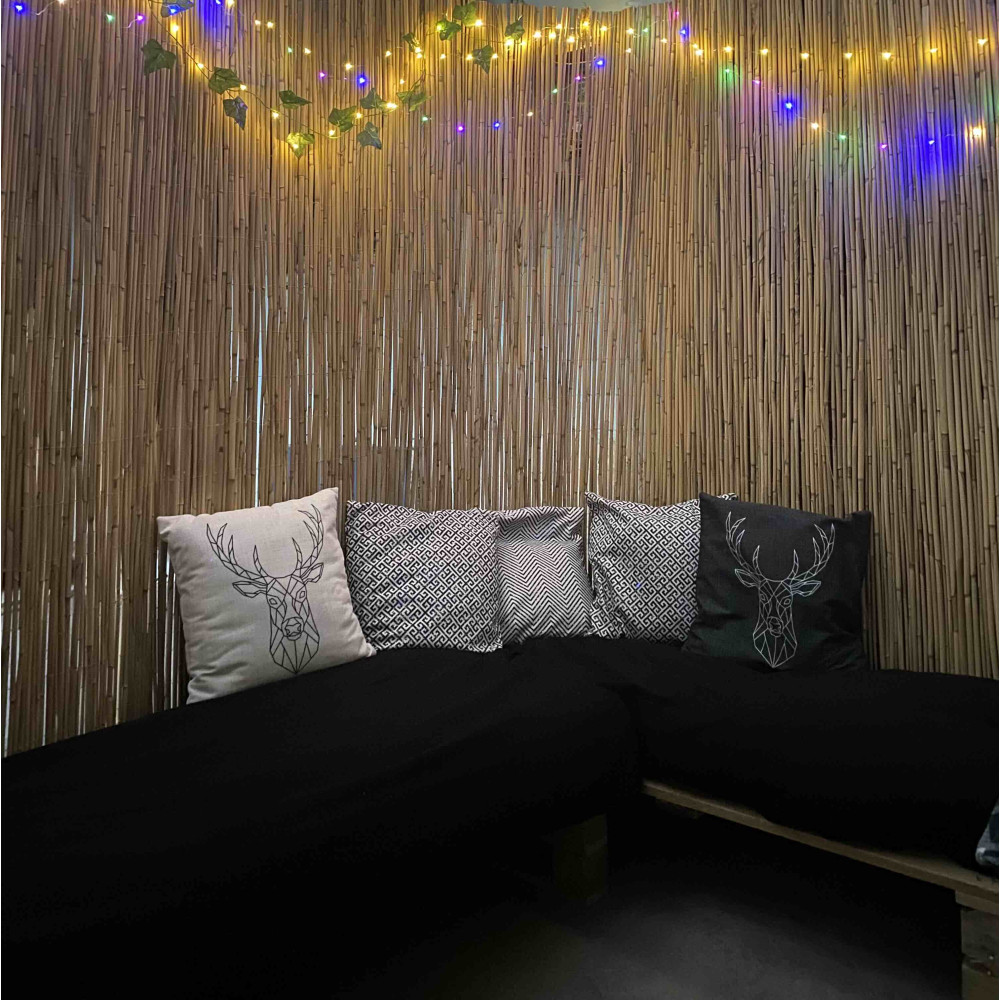 Dekoratif Doğal Hasır Kamış Çit 3 Metre x 5 Metre